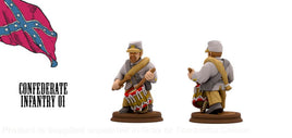 STLArmy Confederate Infantry 01 Figure