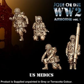 US Airbourne Medics 28mm 1:56 Wargaming Figure