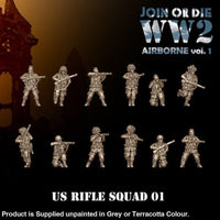 US Airbourne Paratrooper Riflemen 28mm 1:56 Wargaming Figure