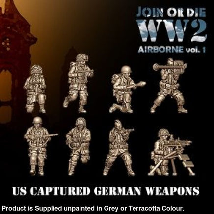 US Airbourne with Captured German Weapons 28mm 1:56 Wargaming Figure