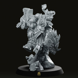 Vulcan Dwarves  Thoromir Lume Hammer & Shield Miniature